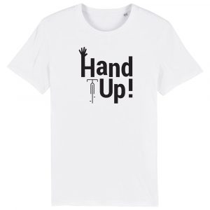 Hand Up Front White