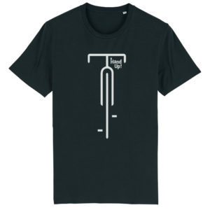 Packshot t-shirt men Bicycle Black